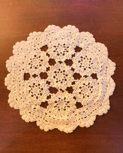Load image into Gallery viewer, Small White Cotton Crochet Centerpiece