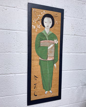 Load image into Gallery viewer, Vintage Painting of a Geisha, 1959