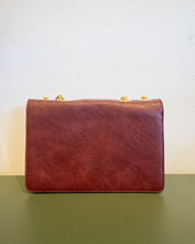 Load image into Gallery viewer, Burgundy Purse with Gold Chain