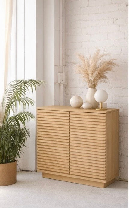 Zen Slat Blonde Cabinet – Sunbeam Vintage