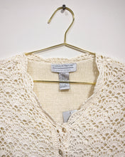 Load image into Gallery viewer, Crochet Button Up Blouse (M)