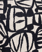Load image into Gallery viewer, Black and White Graphic Rectangular Pillow