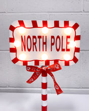 Load image into Gallery viewer, North Pole Light Up Christmas Decor