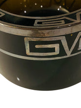 Load image into Gallery viewer, Elegant Dark Amber Ashtray with Silver Designs