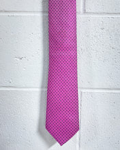 Load image into Gallery viewer, Pink Tie with Black Dots