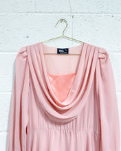 Load image into Gallery viewer, Vintage Ursula of Switzerland Pink Chiffon Dress (11/12)