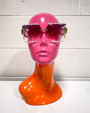 Load image into Gallery viewer, Rose Colored Glam Sunnies with Pearl Detail