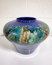 Load image into Gallery viewer, Large Cobalt Blue Glazed Vase