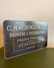 Load image into Gallery viewer, C.H. Robinson Co. Fruits and Vegetables Sign