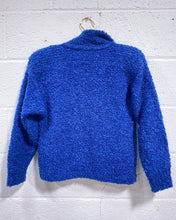 Load image into Gallery viewer, Vintage Blue Nubby Waist Jacket (S)