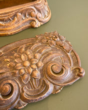 Load image into Gallery viewer, Art Nouveau Syroco Wood Floral Jewelry Box