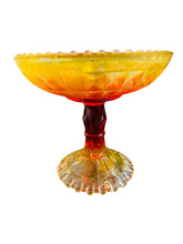 Load image into Gallery viewer, Amberina Glass Candy Dish