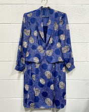 Load image into Gallery viewer, Vintage Navy Blue Dress with Circle Motif