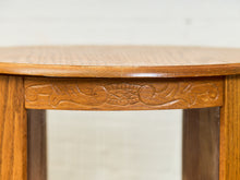 Load image into Gallery viewer, Oak Round Vintage Curio Cabinet