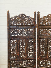 Load image into Gallery viewer, Vintage Hand Carved Teak Room Divider