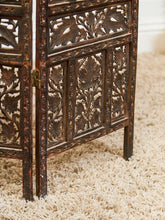 Load image into Gallery viewer, Vintage Hand Carved Teak Room Divider