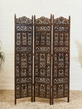 Load image into Gallery viewer, Vintage Hand Carved Teak Room Divider