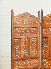 Load image into Gallery viewer, Vintage Hand Carved Teak Room Divider