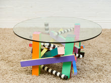 Load image into Gallery viewer, Post Modern Memphis Style Vintage Coffee Table