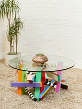 Load image into Gallery viewer, Post Modern Memphis Style Vintage Coffee Table