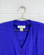Load image into Gallery viewer, Vintage Electric Blue Blouse (S)