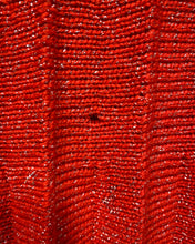 Load image into Gallery viewer, Vintage Knit Sparkly Red Skirt - As Found