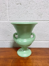 Load image into Gallery viewer, Vintage Mint Green Urn Vase