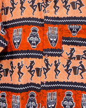 Load image into Gallery viewer, Vintage Button Up Shirt with African Motif