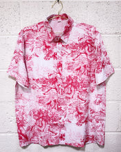 Load image into Gallery viewer, Red and White Toile Button Up (XL)