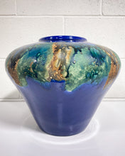 Load image into Gallery viewer, Large Cobalt Blue Glazed Vase