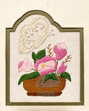 Load image into Gallery viewer, Vintage Floral Embroidered Art
