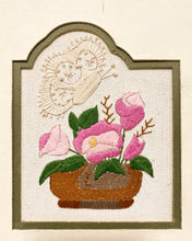 Load image into Gallery viewer, Vintage Floral Embroidered Art