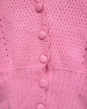 Load image into Gallery viewer, Pink Knit Blouse with Buttons (L)