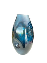 Load image into Gallery viewer, Large Beautiful Blue Hand Blown Glass Vase