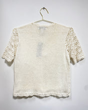 Load image into Gallery viewer, Crochet Button Up Blouse (M)