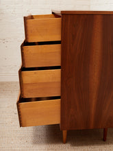 Load image into Gallery viewer, Restored Highboy Sleek Walnut Dresser