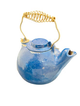 Load image into Gallery viewer, Blue Enamel over Cast Iron Kettle