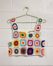 Load image into Gallery viewer, Granny Squares Knit Crop Top