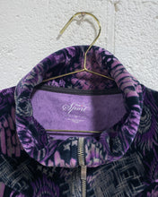 Load image into Gallery viewer, Vintage Velour Sweater with Peacock Feather Motif (M)
