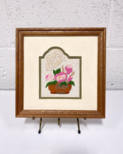 Load image into Gallery viewer, Vintage Floral Embroidered Art
