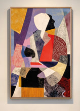 Load image into Gallery viewer, Collage Portrait Abstract Framed