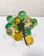 Load image into Gallery viewer, Vintage Gold and Green Lucite Grapes