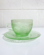 Load image into Gallery viewer, Depression Glass Coffee Cup and Saucer