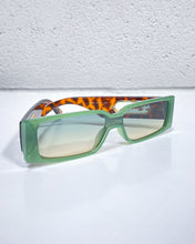 Load image into Gallery viewer, Green Rectangular Sunnies