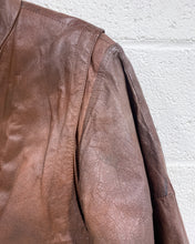 Load image into Gallery viewer, Vintage Brown Leather Jacket (XXL)