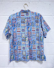 Load image into Gallery viewer, Go Hawaiian Blue Cotton Shirt (XL)