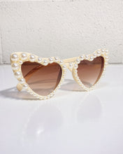 Load image into Gallery viewer, Heart-shaped Sunnies with Pearl Detail