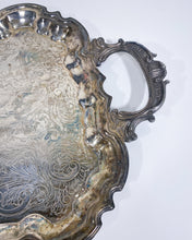 Load image into Gallery viewer, Vintage Silver Plated Copper Tray