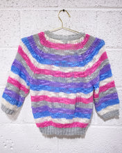 Load image into Gallery viewer, Vintage Pastel Striped Knit Sweater