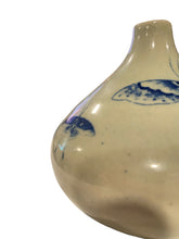 Load image into Gallery viewer, Blue Butterflies with Celadon Glaze Pottery